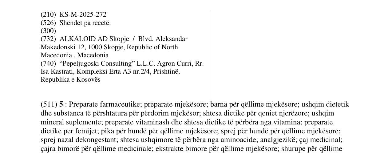 Zëri i markës Shëndet pa recetë. Alkaloid në buletin