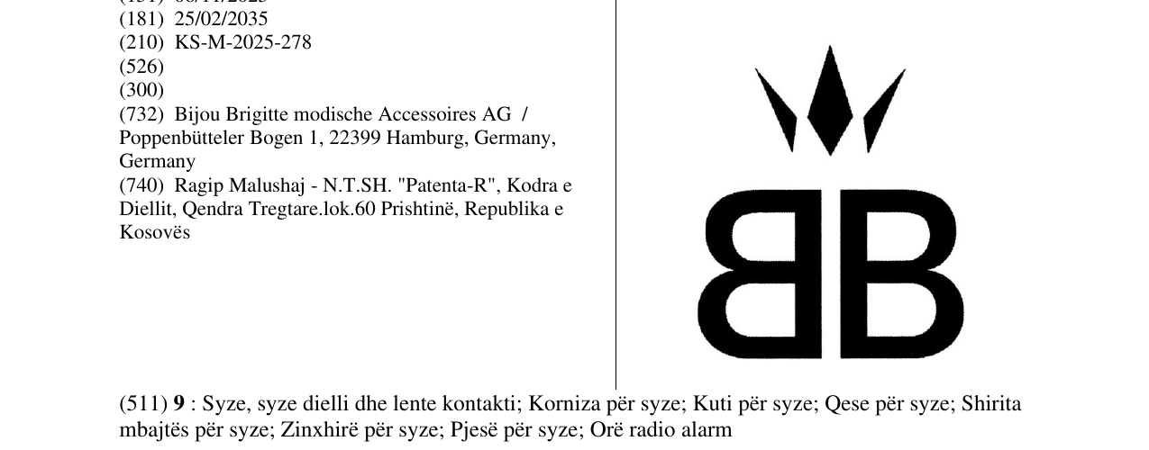 Zëri i markës BB në buletin