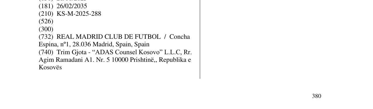 Zëri i markës Realmadrid në buletin