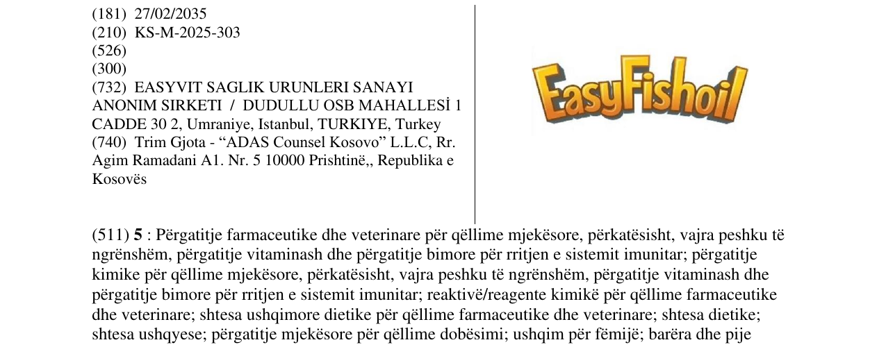 Zëri i markës EasyFishoil në buletin