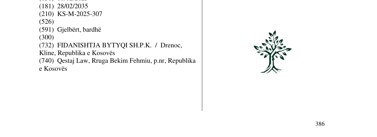 Zëri i markës Markë figurative në buletin