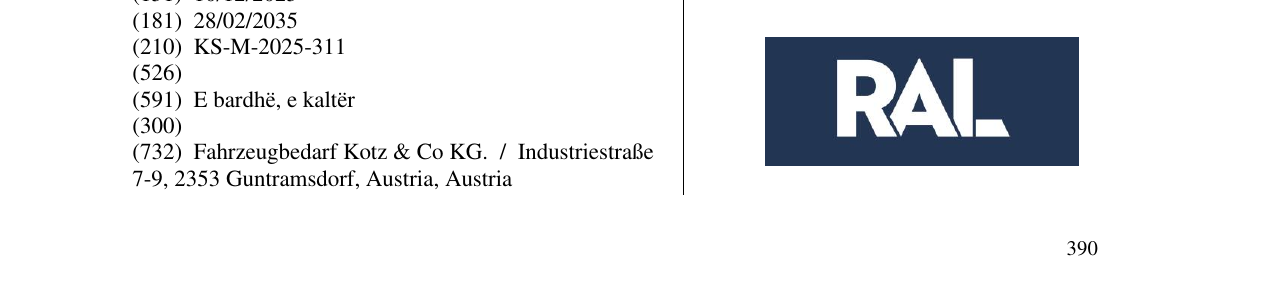 Zëri i markës RAL në buletin