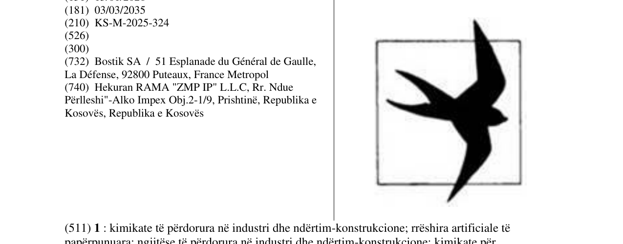 Zëri i markës logo zogu në buletin