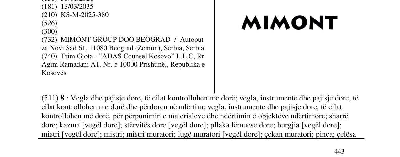 Zëri i markës Markë figurative në buletin