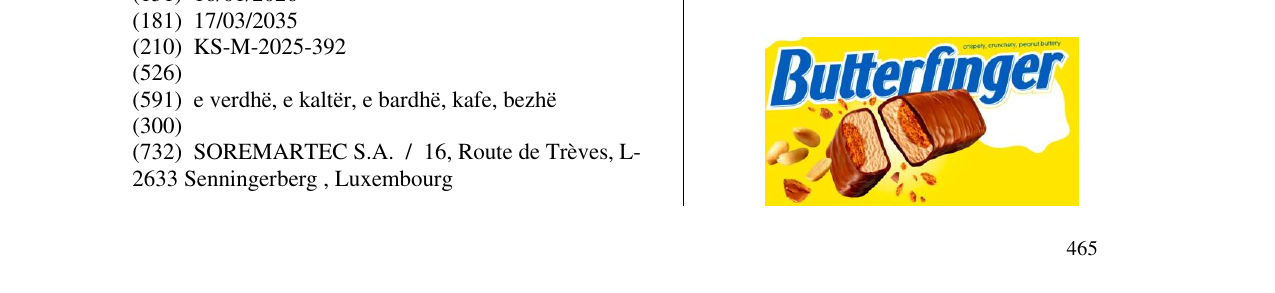 Zëri i markës Butterfinger në buletin