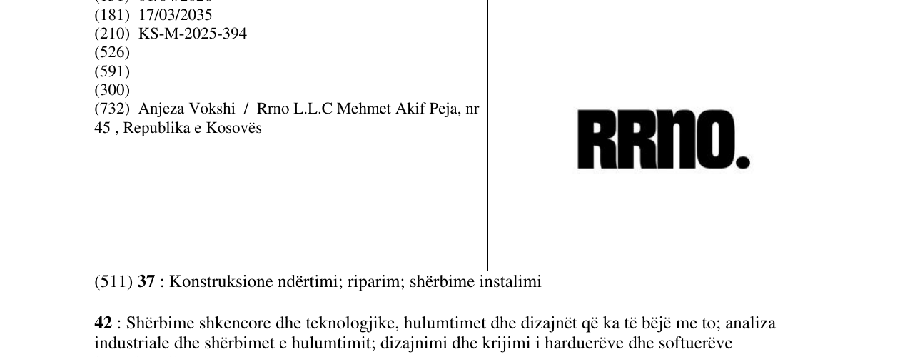 Zëri i markës RRNO në buletin