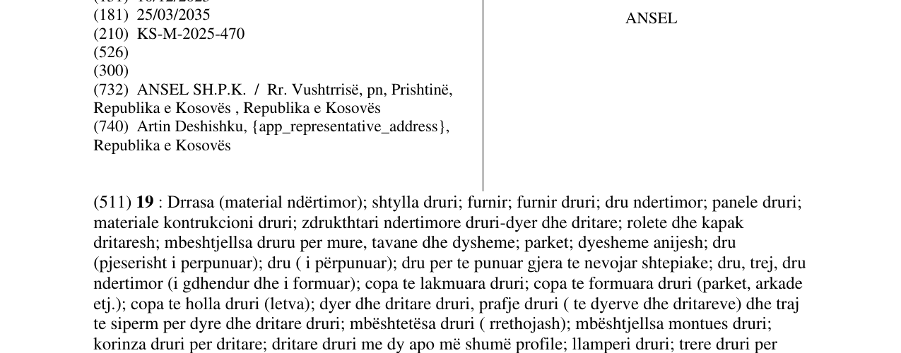 Zëri i markës ANSEL në buletin