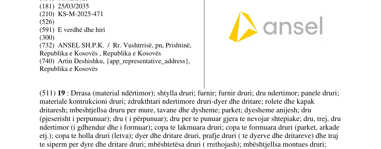 Zëri i markës ansel në buletin