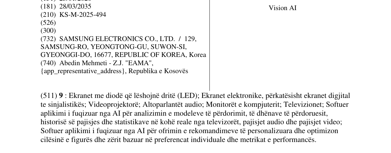 Zëri i markës Vision AI në buletin