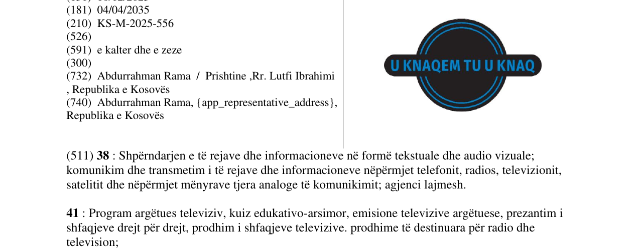 Zëri i markës U KNAQEM TU U KNAQ në buletin