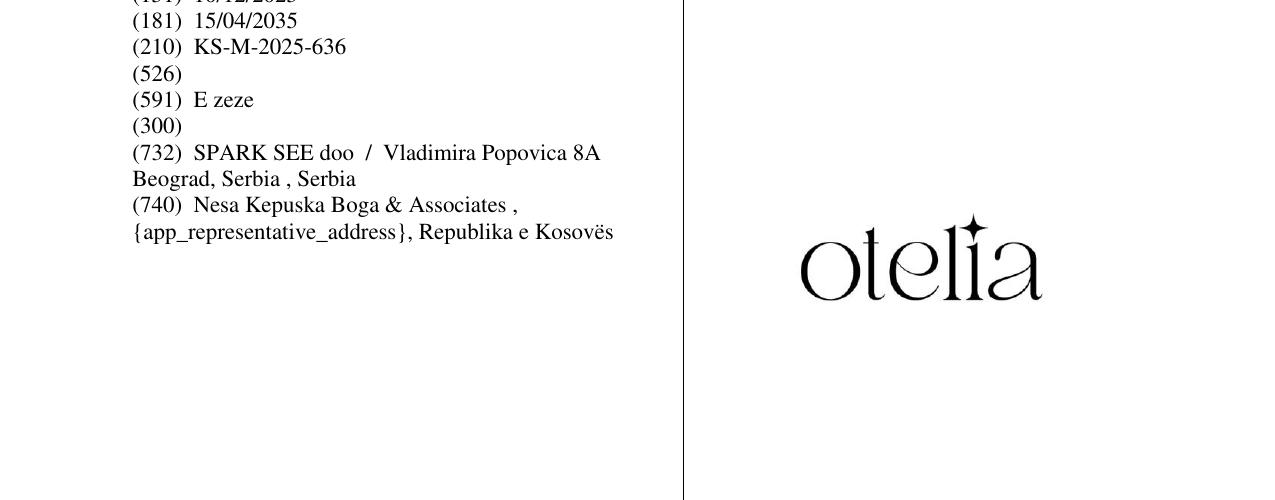 Zëri i markës Otelia në buletin