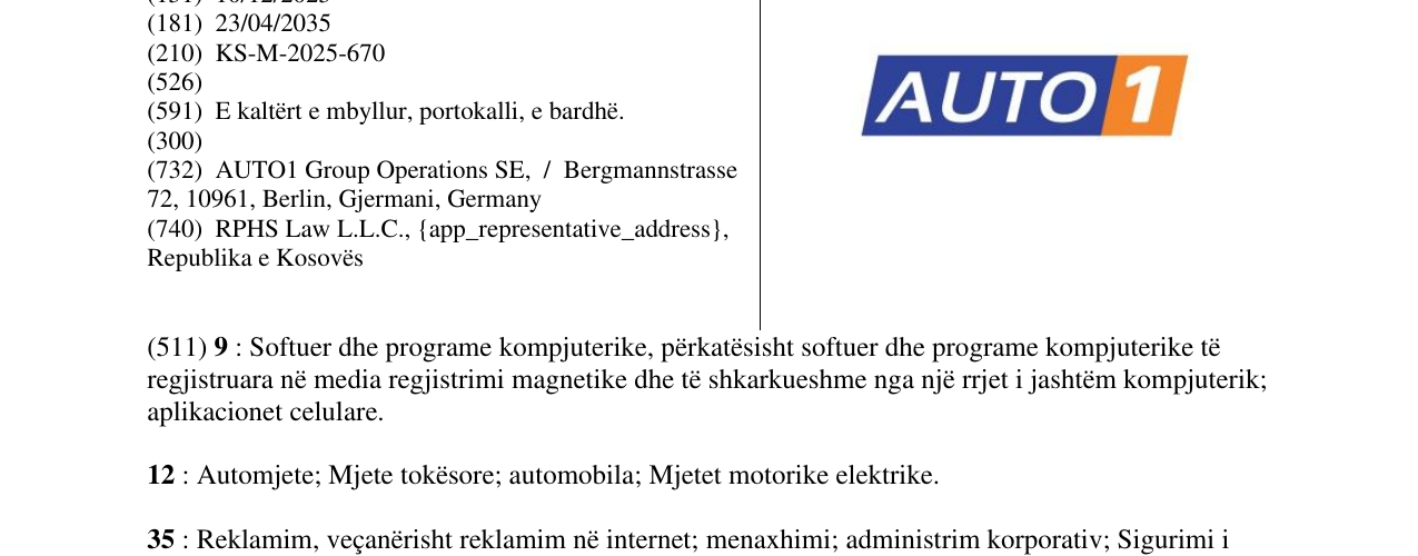 Zëri i markës AUTO1 në buletin