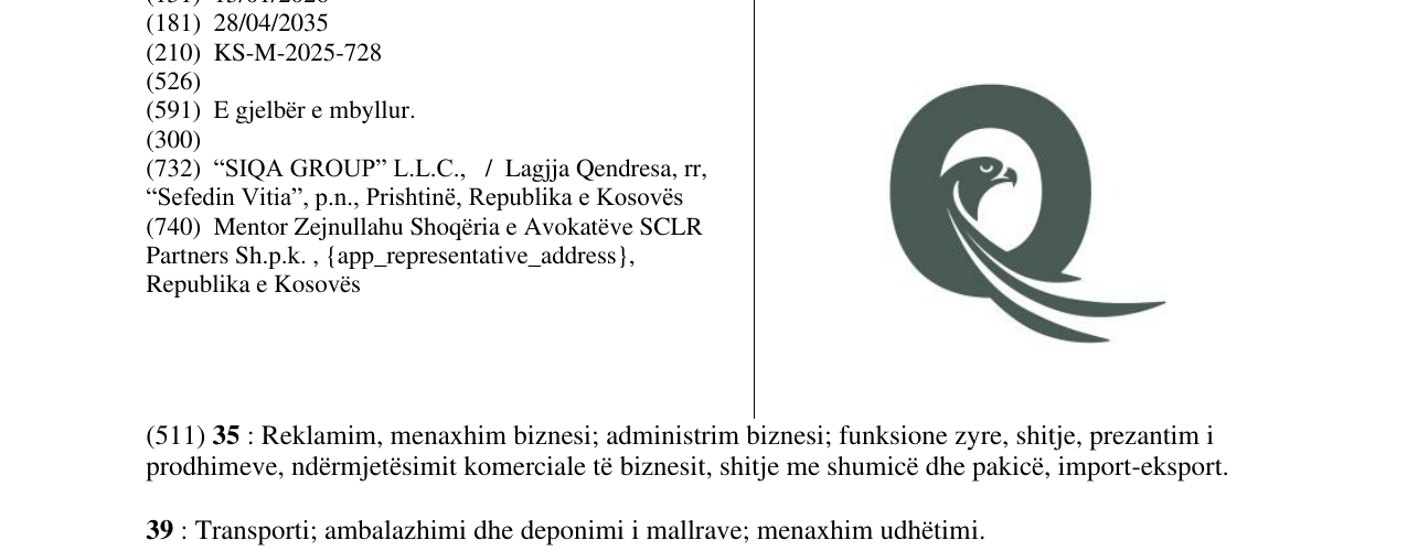 Zëri i markës siqa në buletin