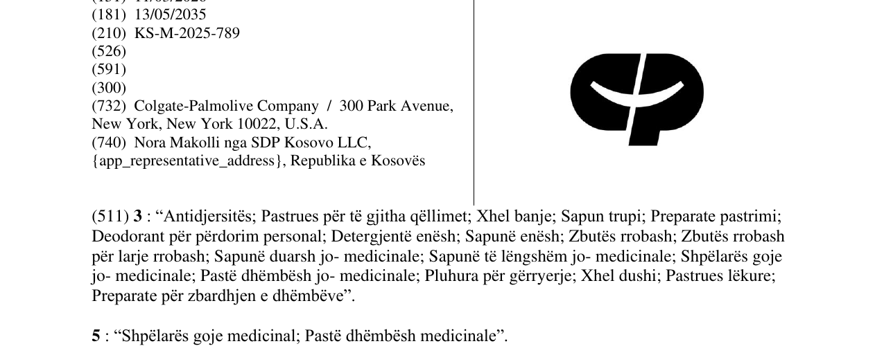 Zëri i markës CP atylized në buletin
