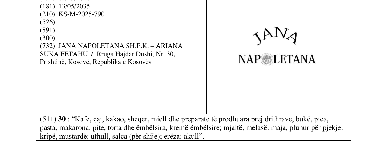 Zëri i markës Markë figurative në buletin