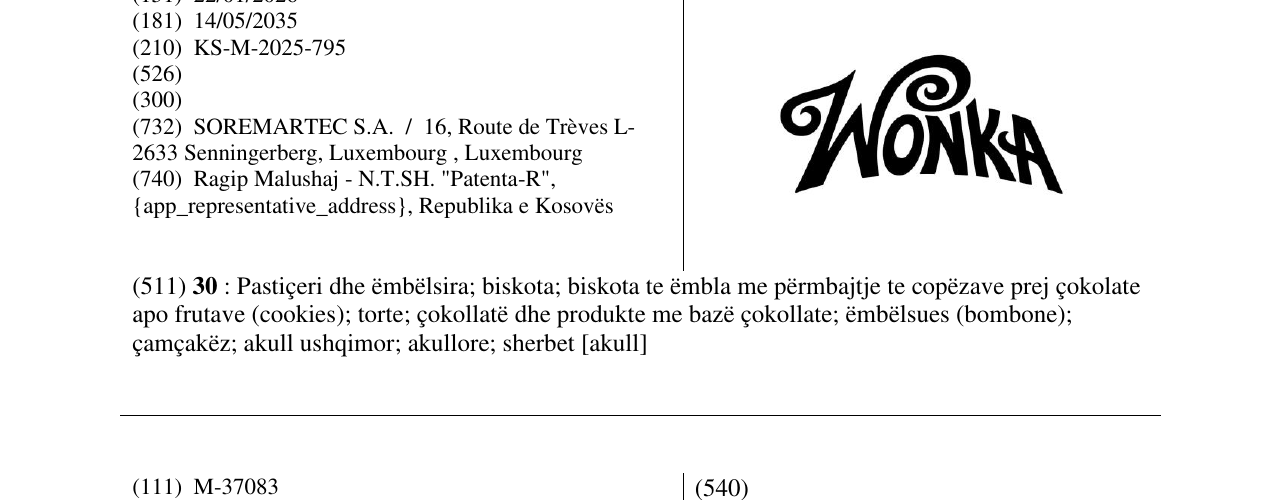 Zëri i markës Markë figurative në buletin