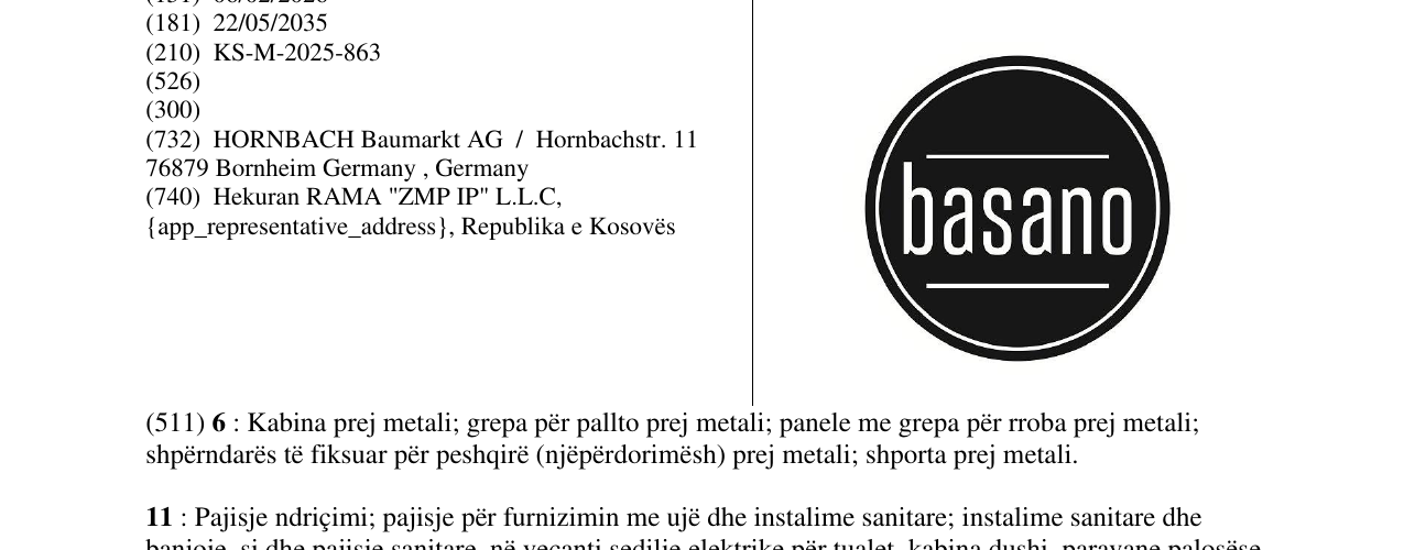 Zëri i markës basano në buletin