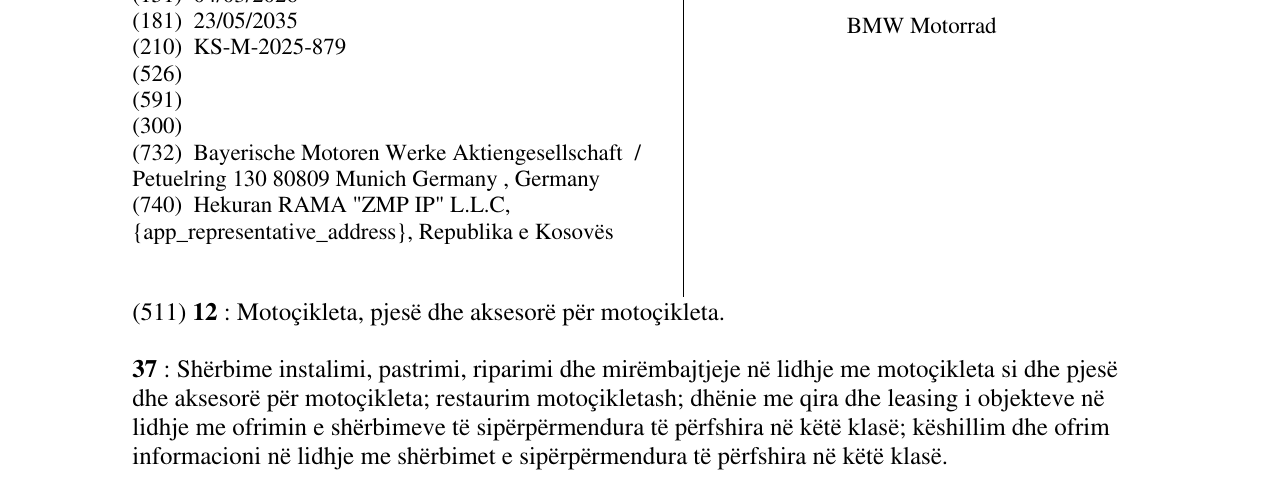 Zëri i markës BMW Motorrad në buletin