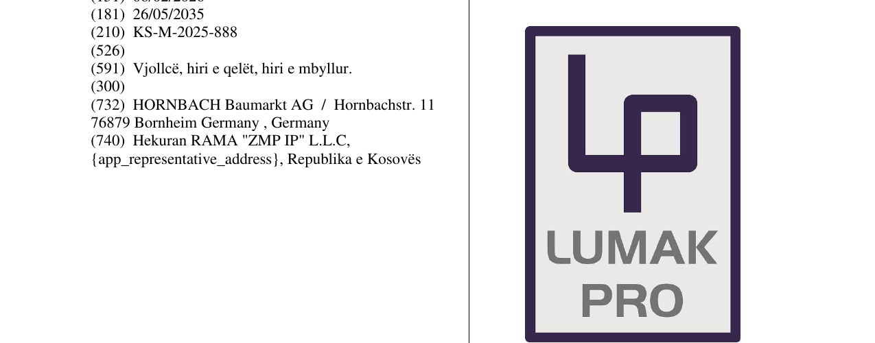 Zëri i markës LUMAK PRO në buletin