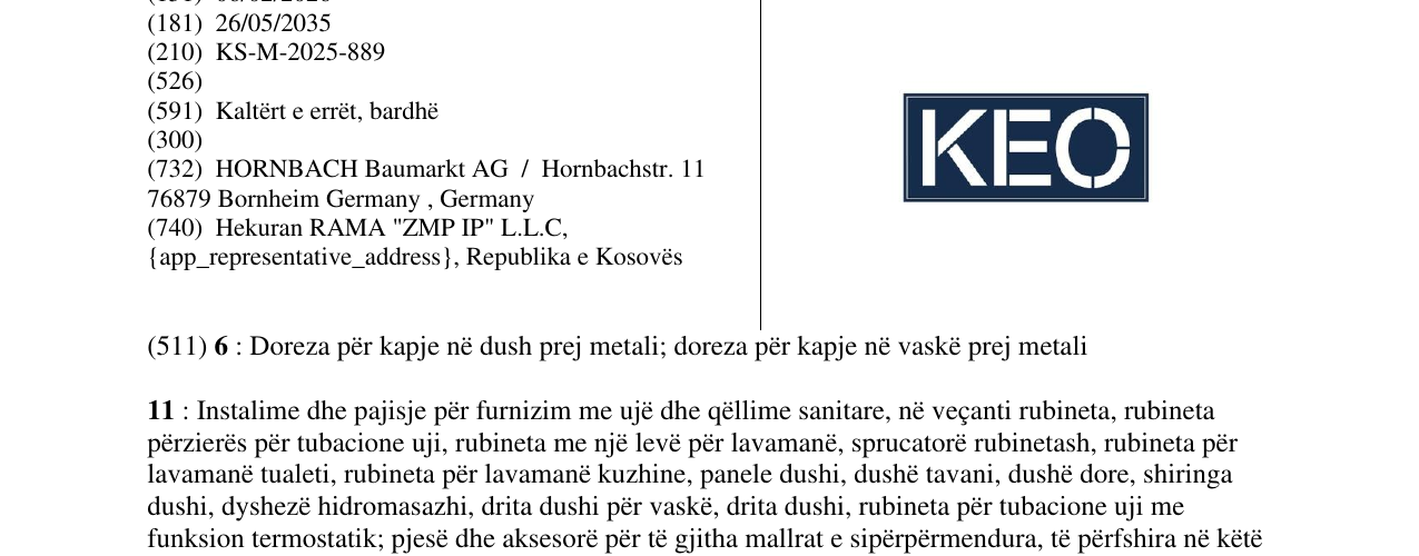 Zëri i markës KEO në buletin