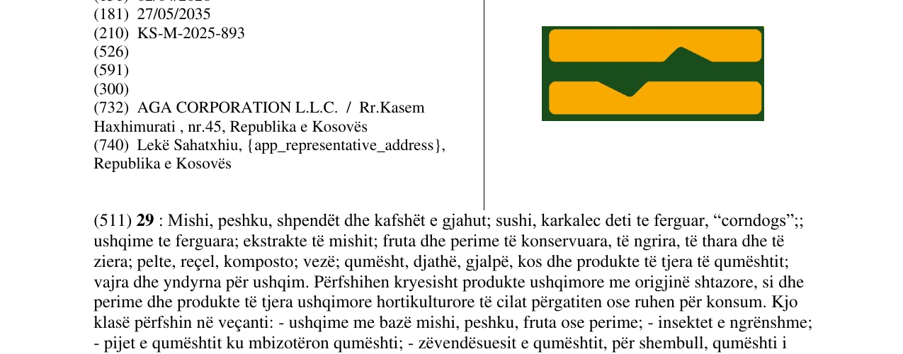Zëri i markës SANDO në buletin