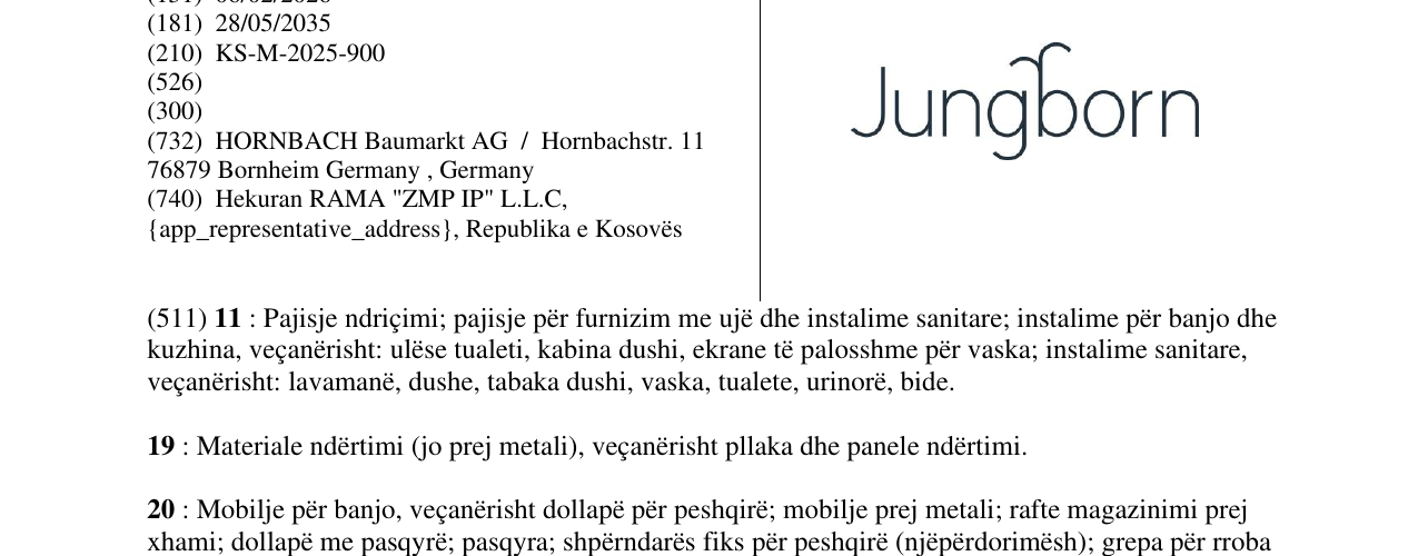 Zëri i markës Jungborn në buletin
