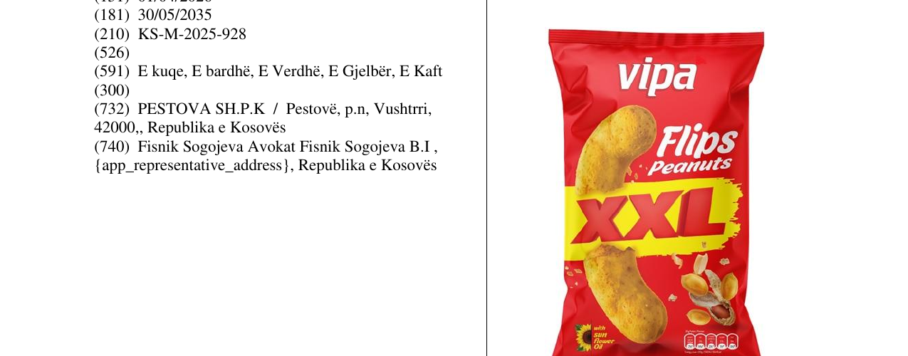Zëri i markës vipa flips XXL në buletin