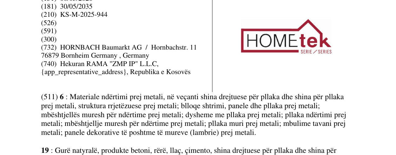 Zëri i markës HOME tek në buletin