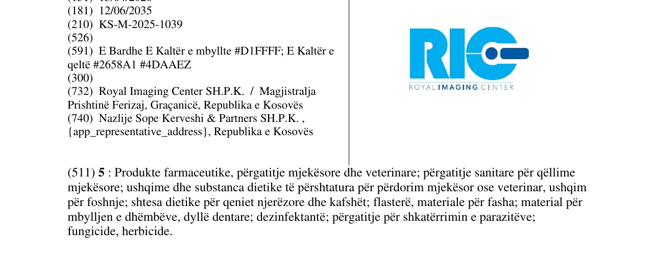 Zëri i markës RIC në buletin