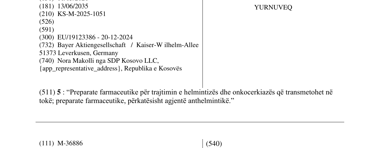 Zëri i markës YURNUVEQ në buletin