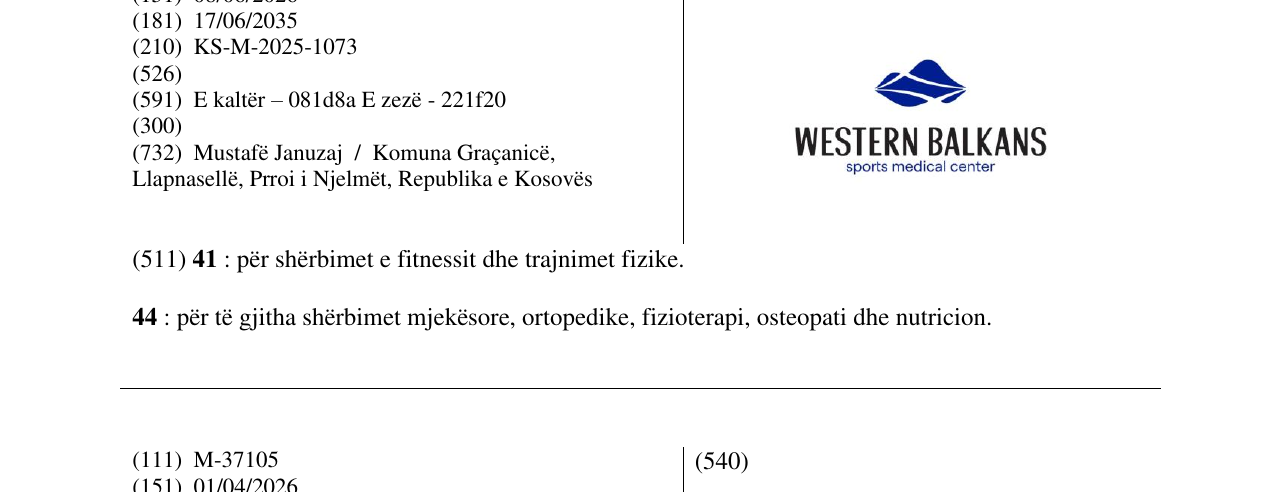 Zëri i markës WESTERN BALKANS në buletin