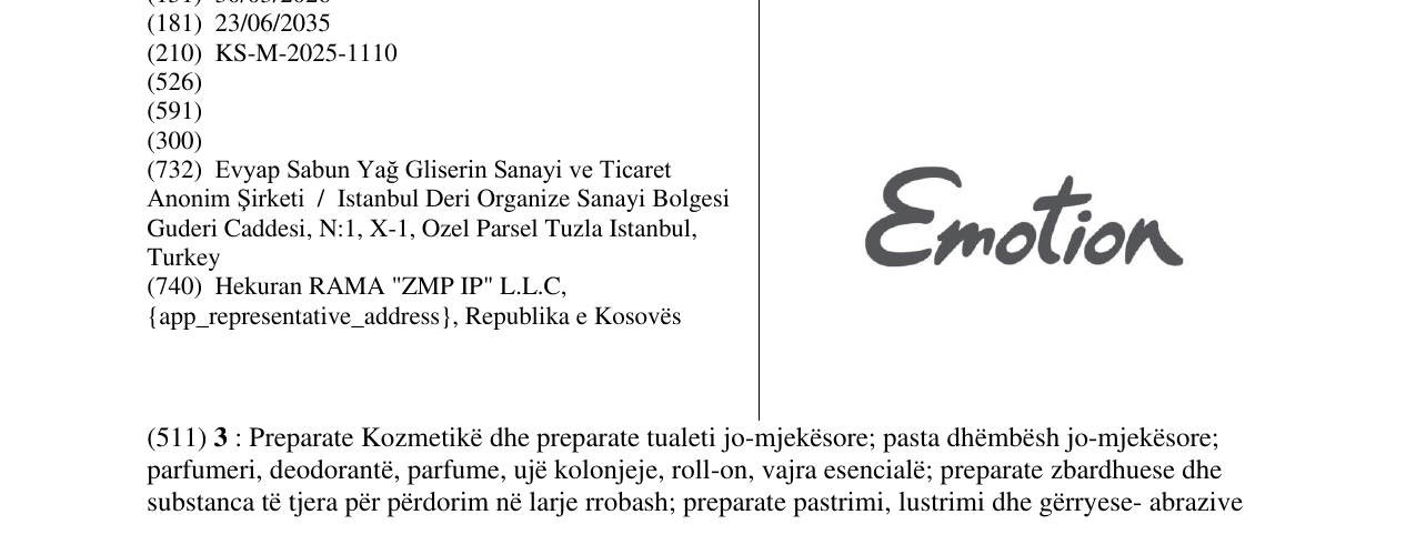 Zëri i markës Emotion në buletin