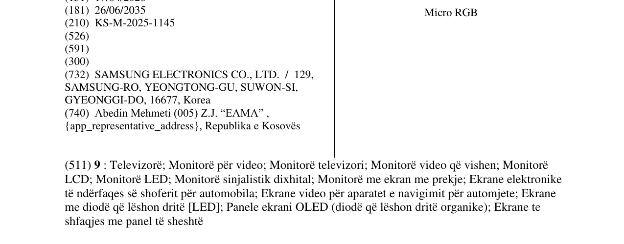 Zëri i markës Micro RGB në buletin