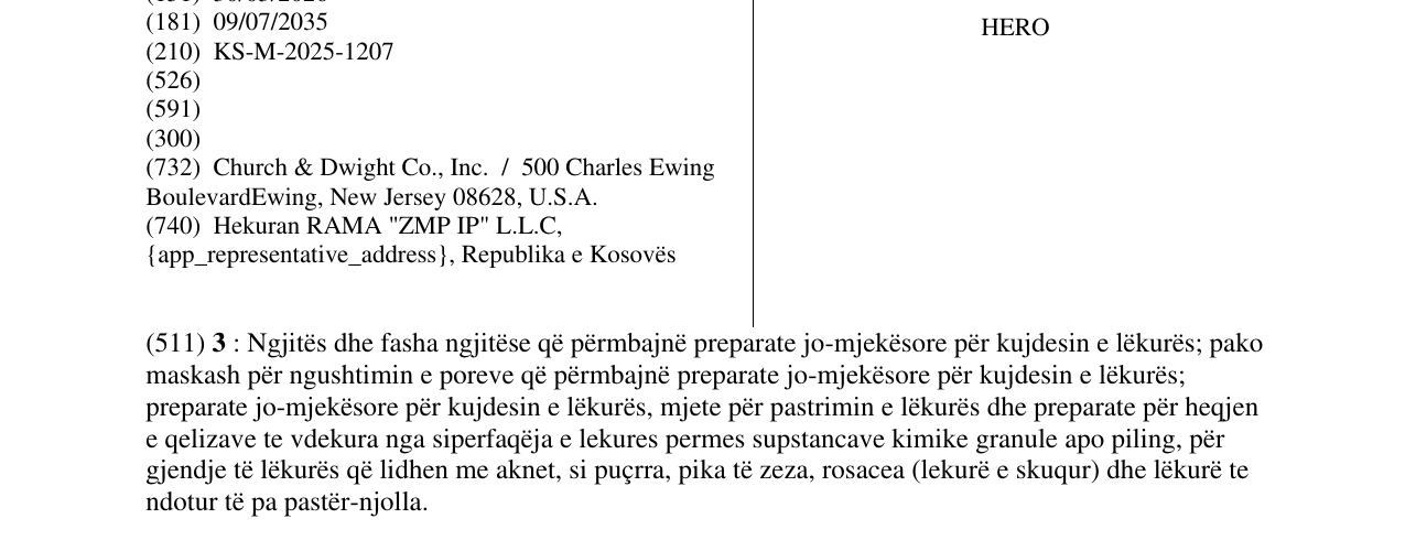 Zëri i markës HERO në buletin