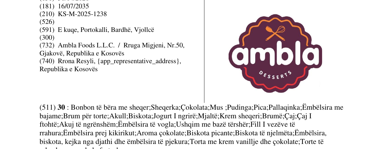 Zëri i markës ambla në buletin