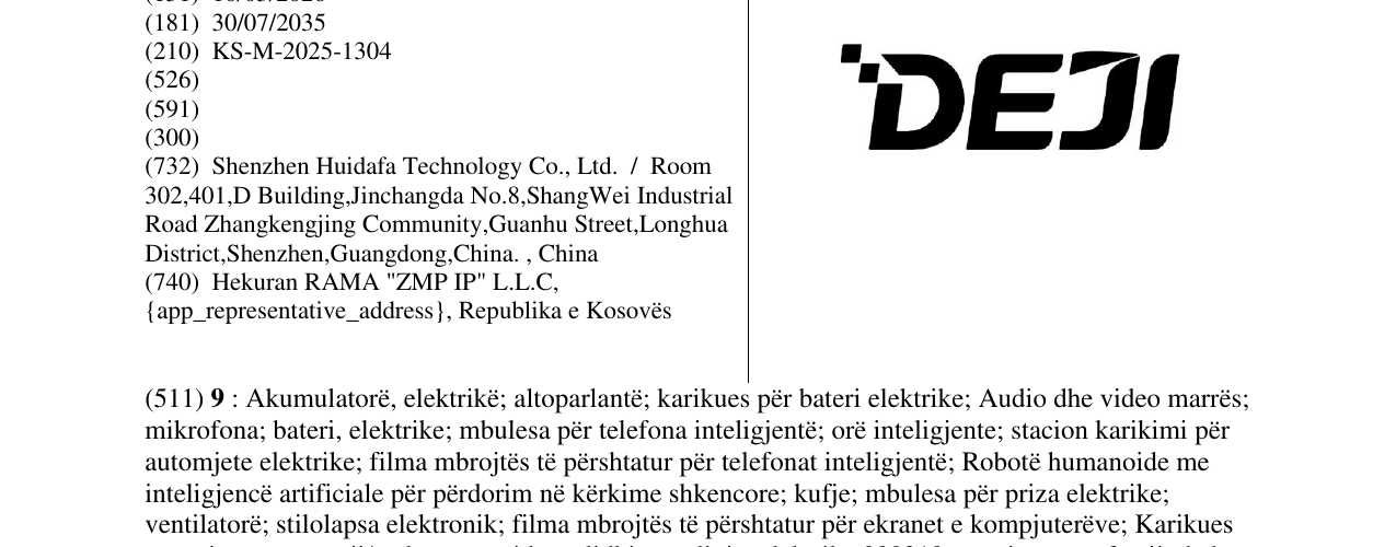 Zëri i markës DEJI në buletin