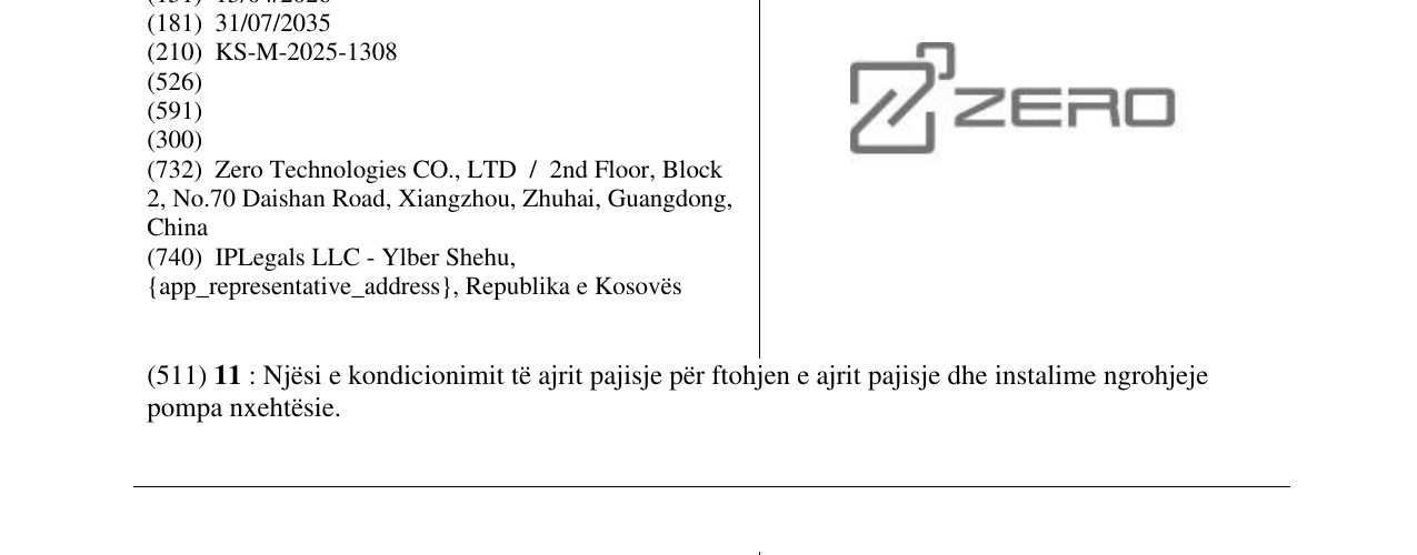 Zëri i markës ZERO në buletin