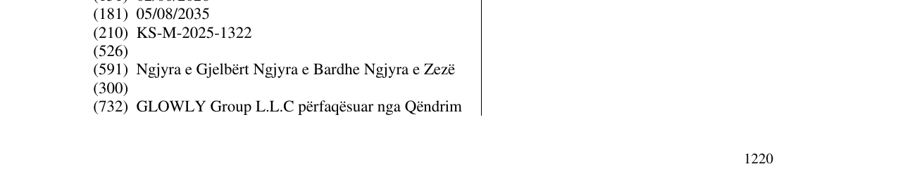 Zëri i markës GLOWLY në buletin