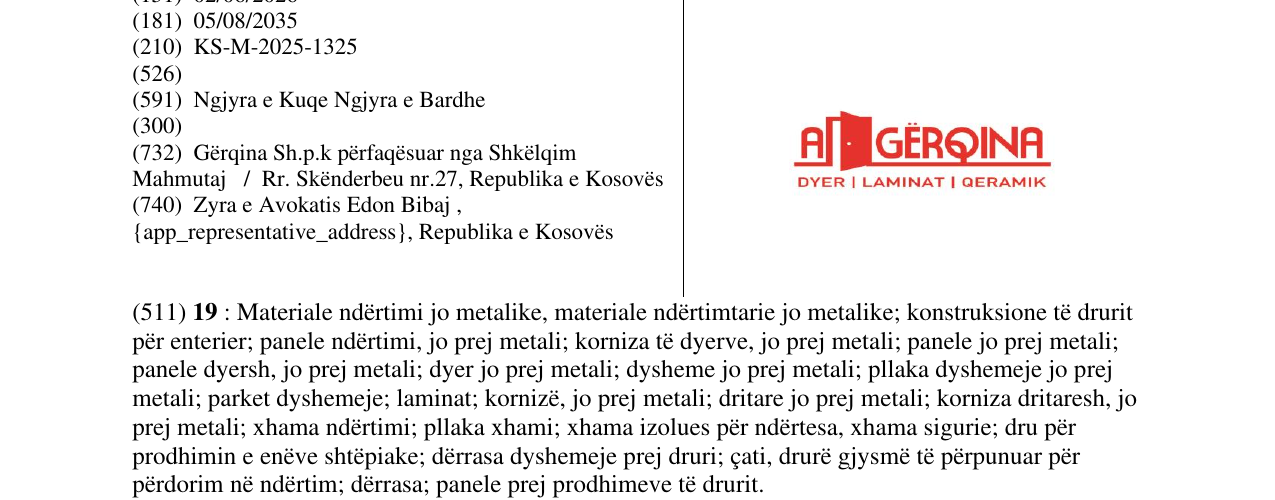 Zëri i markës Markë figurative në buletin