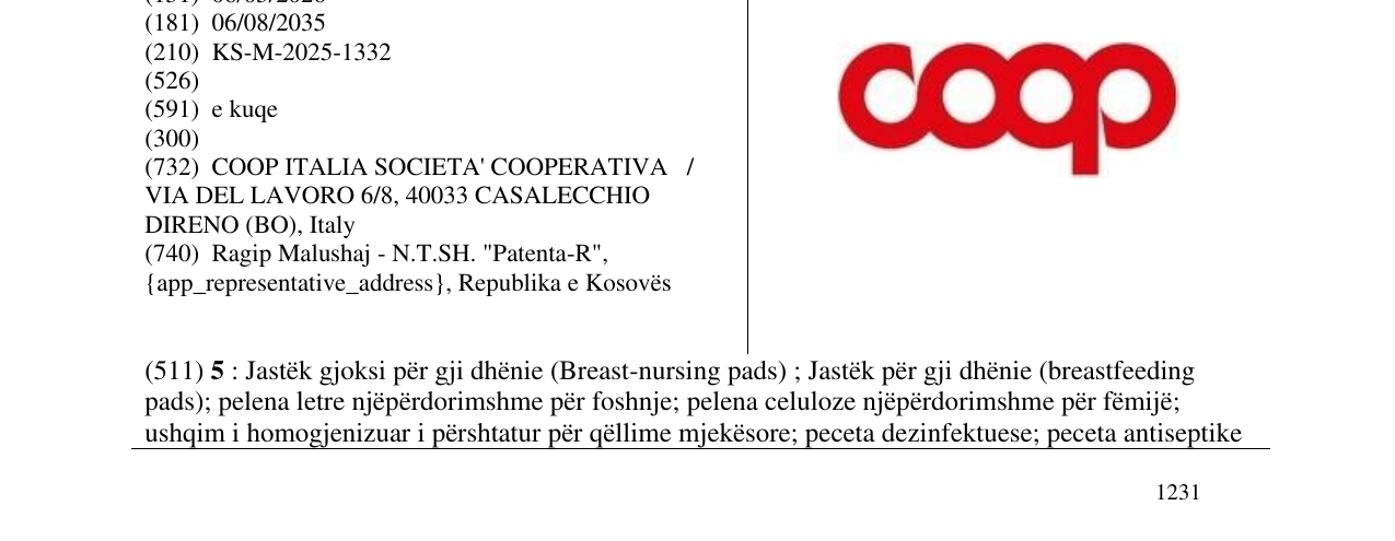 Zëri i markës coop në buletin