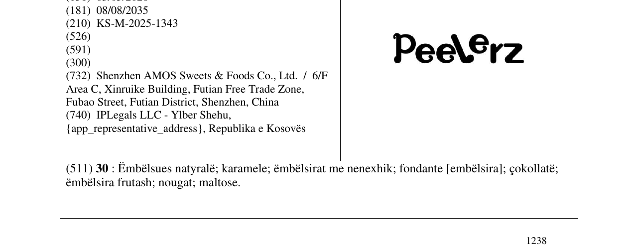 Zëri i markës Peelerz në buletin