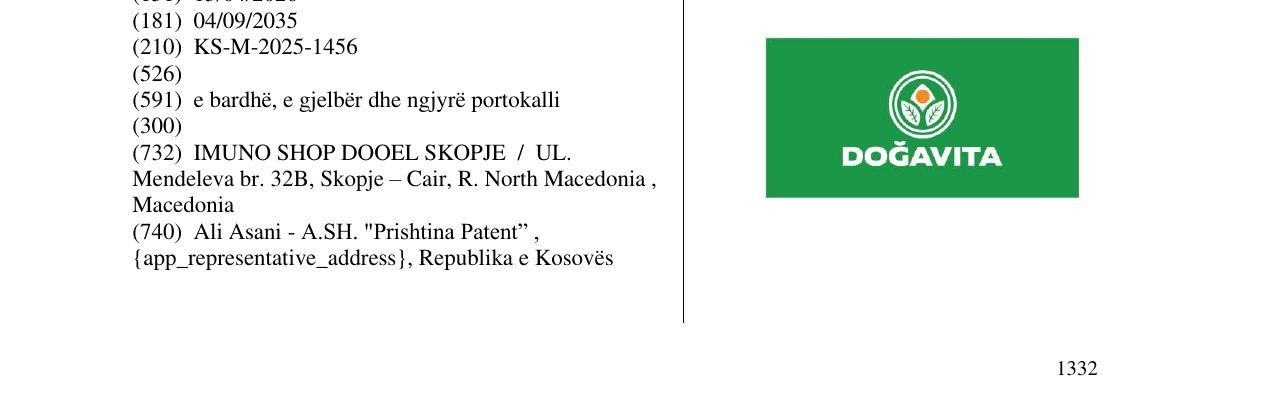 Zëri i markës DOGAVITA në buletin