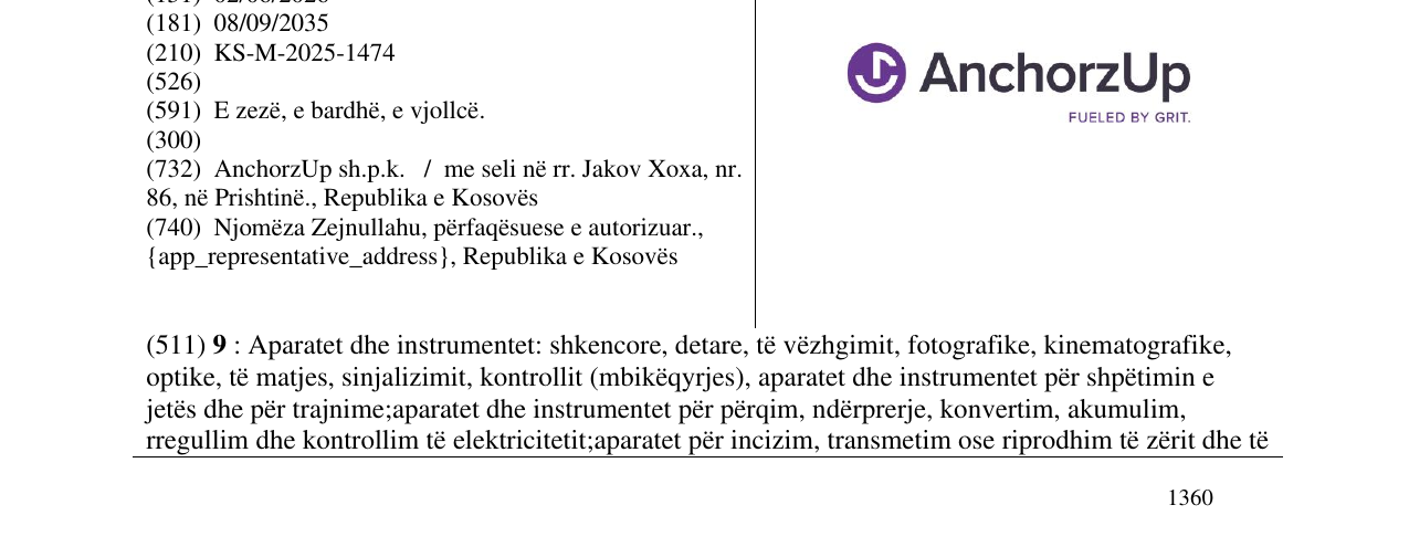Zëri i markës AnchorzUp në buletin