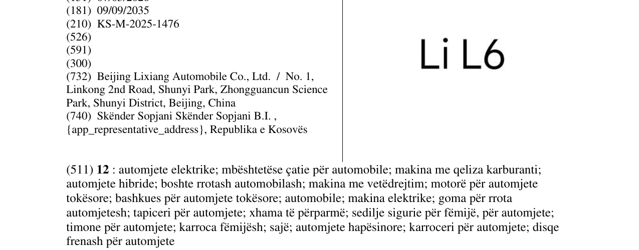 Zëri i markës LiL6 në buletin