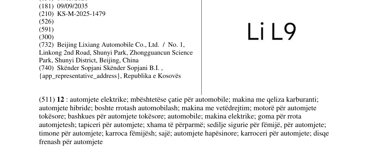 Zëri i markës LiL9 në buletin