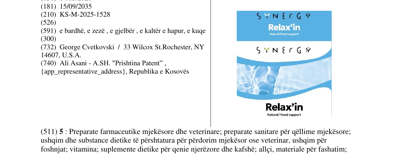 Zëri i markës SYNERGY në buletin