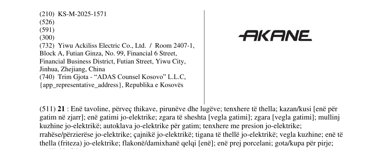Zëri i markës Markë figurative në buletin