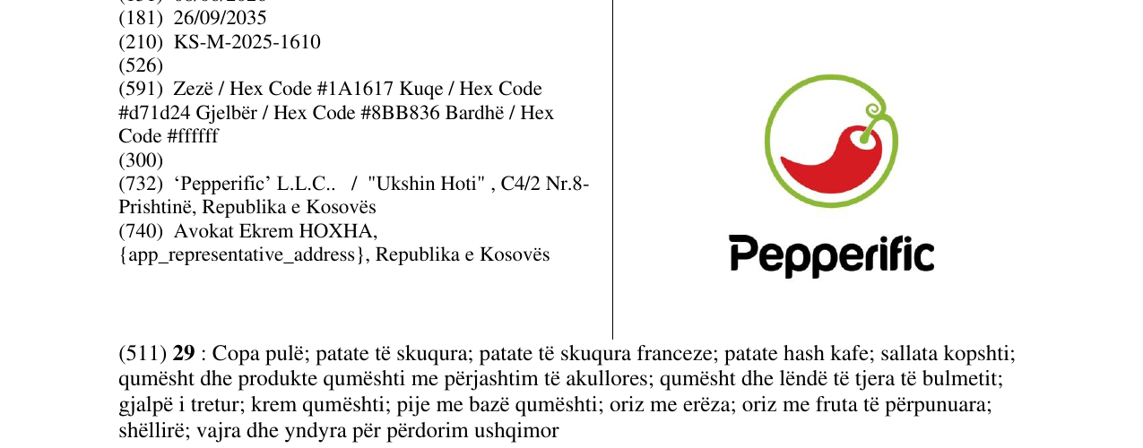 Zëri i markës Pepecific në buletin