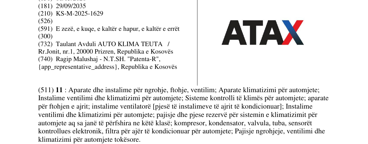 Zëri i markës ATAX në buletin