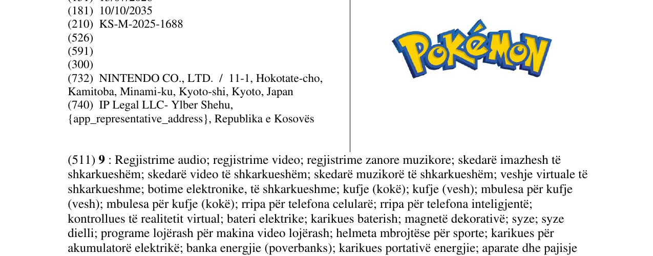 Zëri i markës Pokemon në buletin